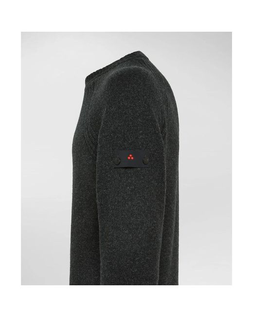 Peuterey Black Round-Neck Knitwear for men