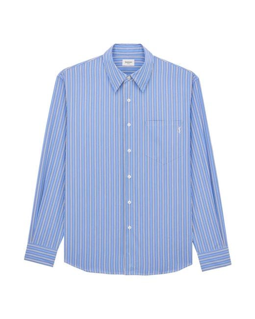 Saint Laurent Blue Casual Shirts for men