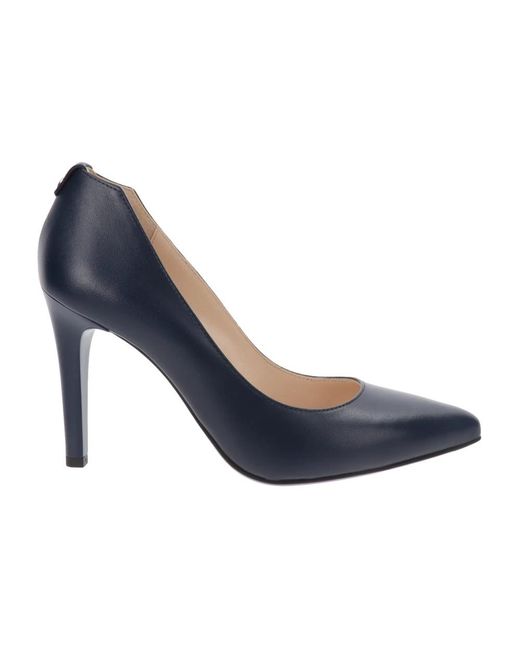 Zapatos de tacón de cuero slip-on Nero Giardini de color Blue
