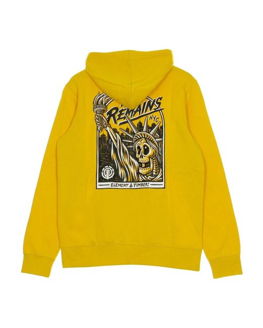 Element Hoodies & Sweatvesten ,Geel ,Liberty Hood Old Mannen Hoodie in het Yellow voor heren