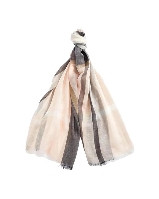 Barbour Gray Winter Scarves