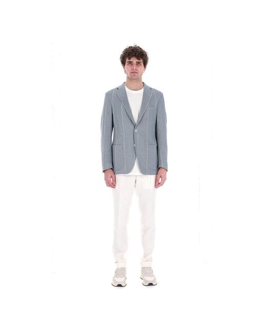 Eleventy Blue Blazers for men