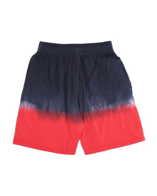 Mitchell & Ness Fitness ,Veelkleurig ,Katoen Nba Tie Dye Shorts Philadelphia 76Ers in het Blue voor heren