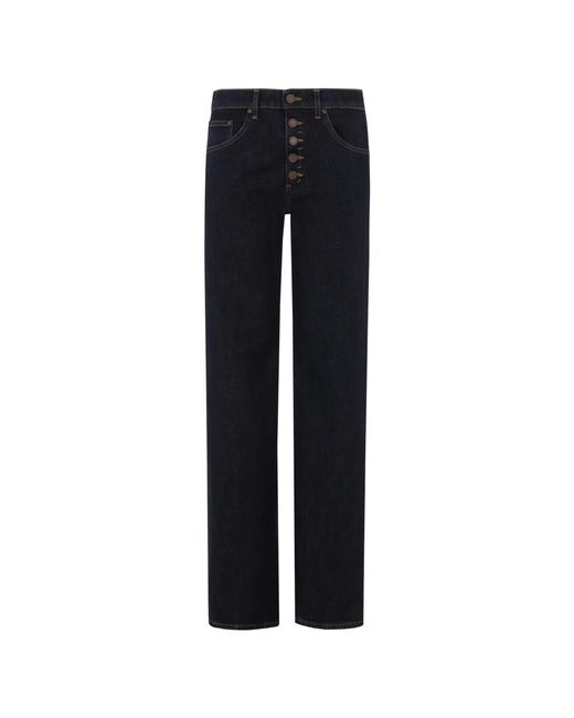 Dondup Blue Straight Fit Jeans