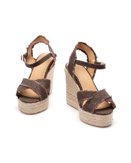 Castaner Brown Wedges