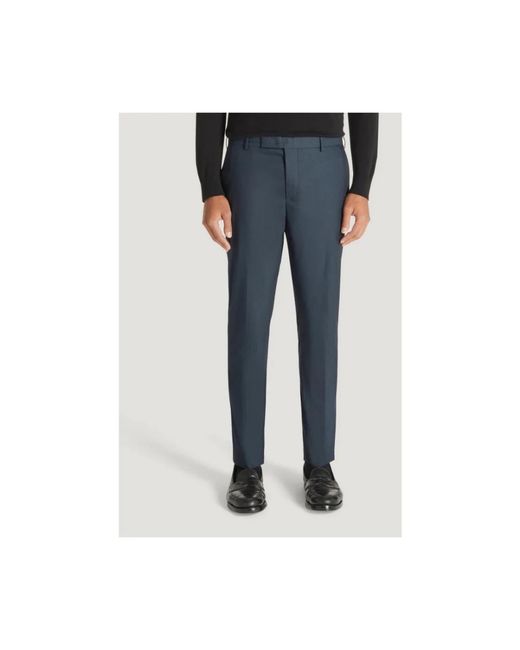 PT Torino Blue Suit Trousers for men