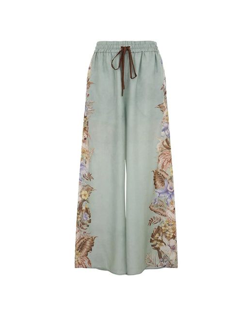 Zimmermann Coco Relaxed Pant in het Green