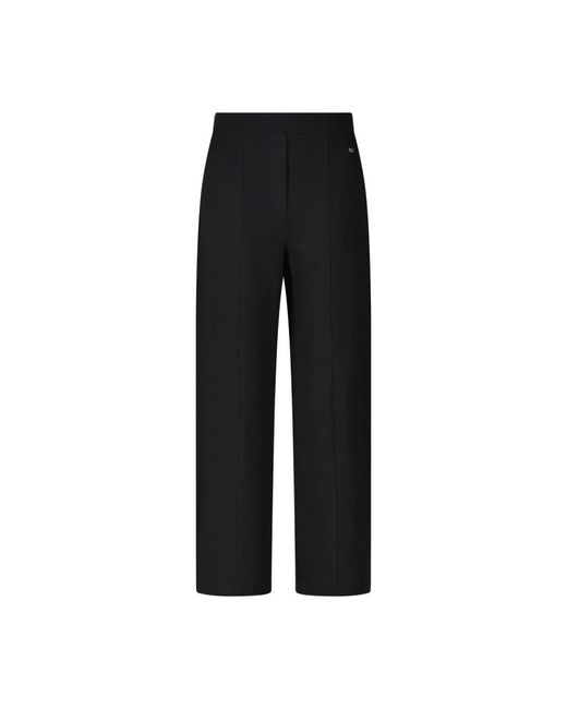 RAFFAELLO ROSSI Black Moderne Hose Mit Weitem Bein Und Stilvollen Akzenten