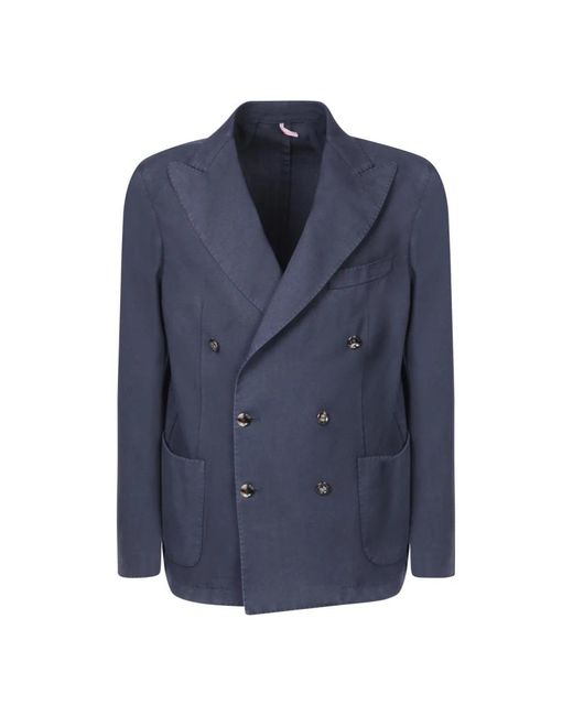 Dell'Oglio Blue Single Breasted Suits for men