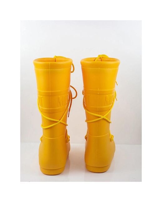 Moon Boot Yellow Rain Boots