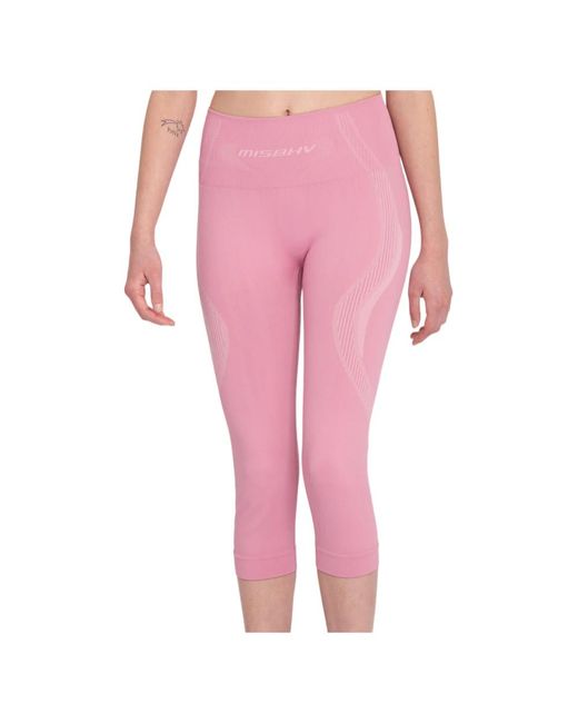 M I S B H V Pink Sport capri leggings