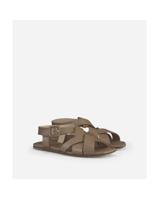 Agl Attilio Giusti Leombruni Brown Flat Sandals