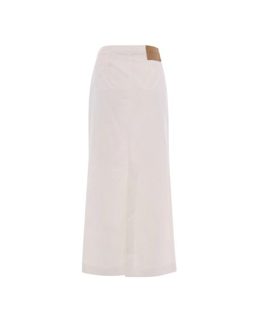 Patrizia Pepe White Midi Skirts