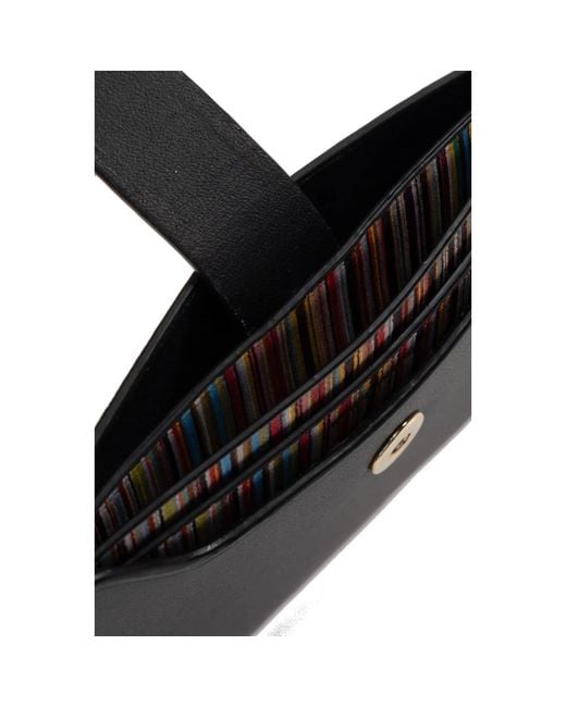 Paul Smith Accessoires ,Zwart ,Leer Kaarthouder in het Black voor heren