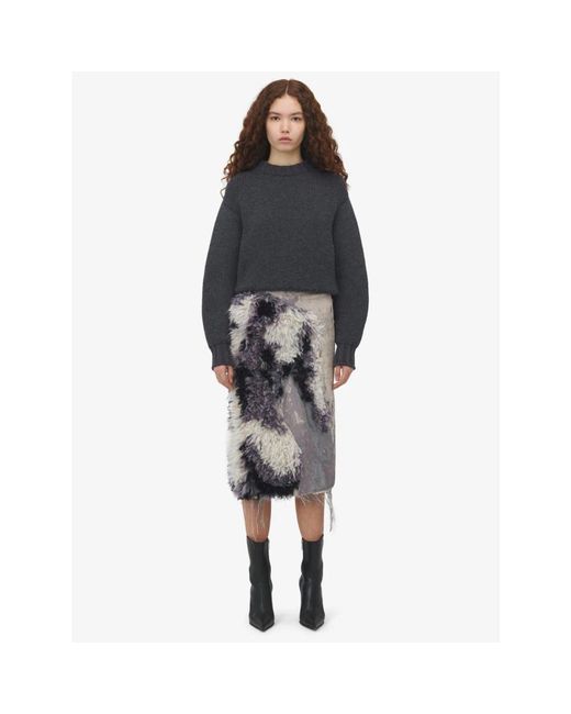 McQueen Black Round-Neck Knitwear