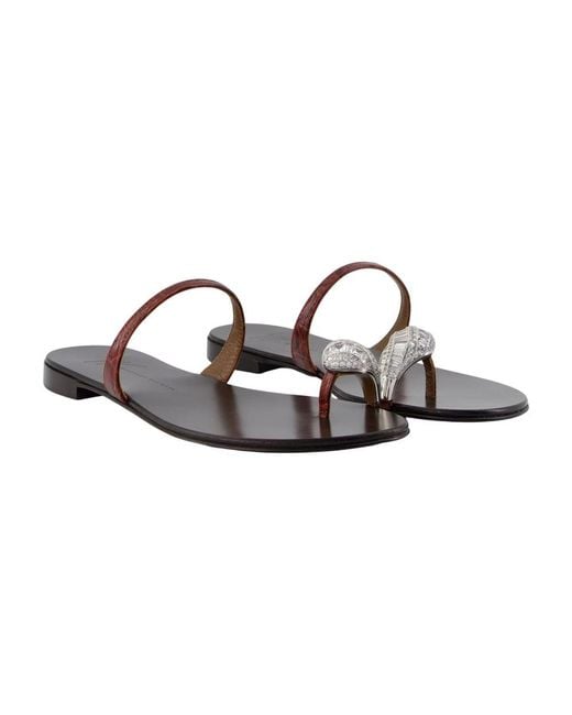 Giuseppe Zanotti Brown Morpheus Sandals