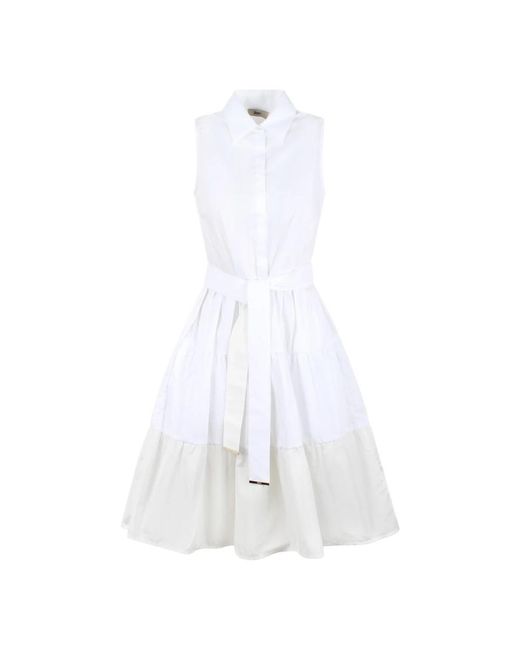 Herno White Shirt Dresses