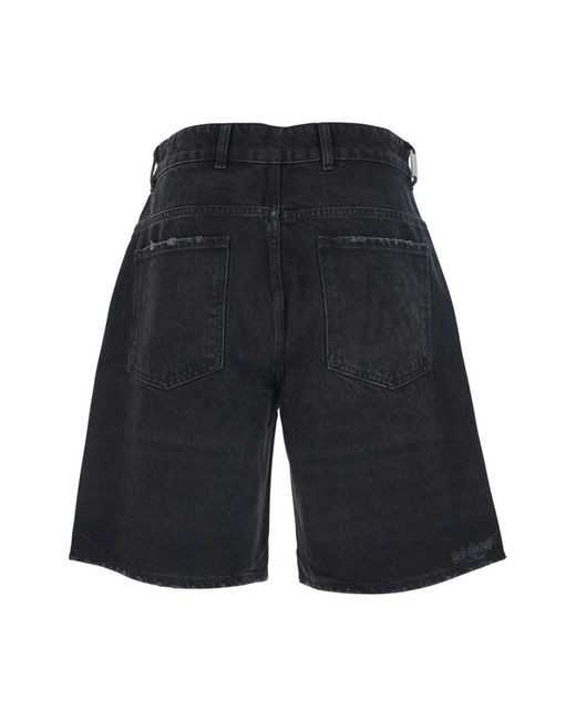 Represent Black Denim Shorts for men