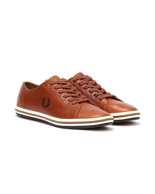 Fred Perry Brown Kingston Leather B4333 C55 Tan for men