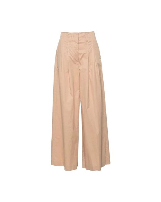 Peserico Natural Wide Trousers