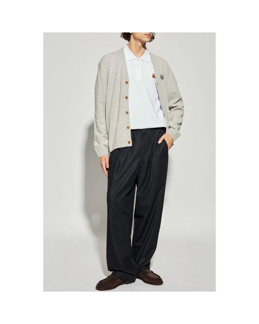 Maison Kitsuné White Polo Shirts for men