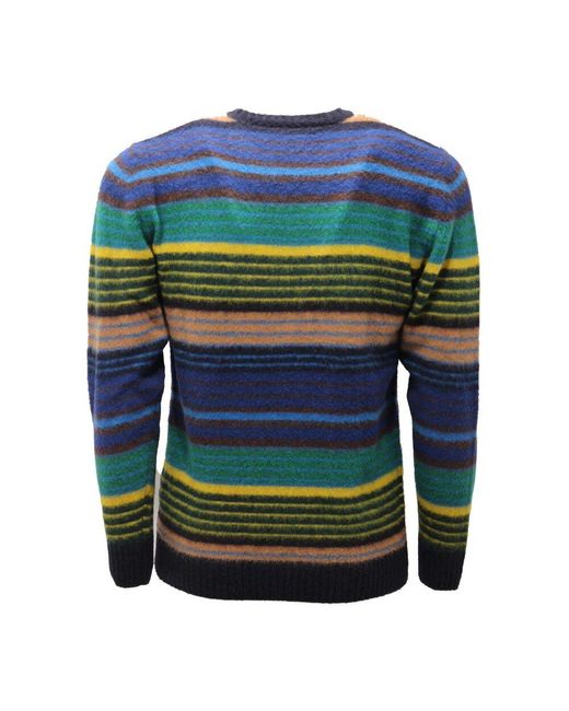 Altea Bunte Wollpullover in Green für Herren