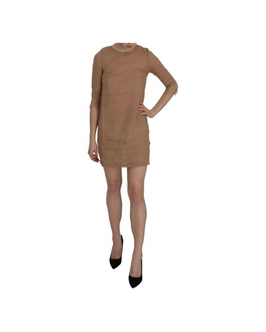 Pink Memories Brown Short Dresses