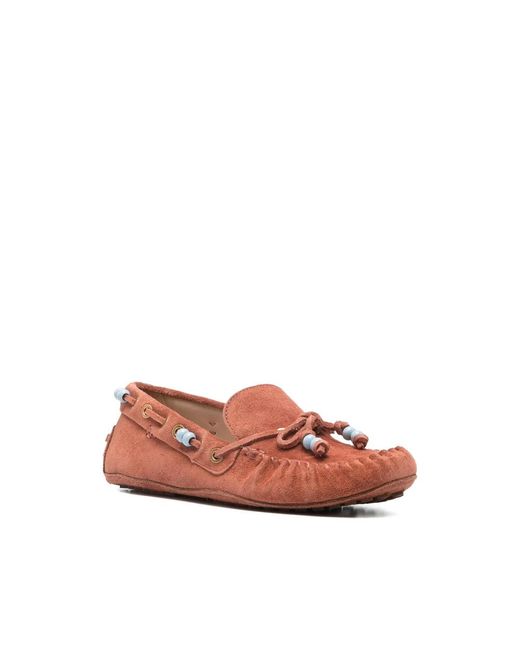 Farm Rio Tassel Suede Moccasin in het Red