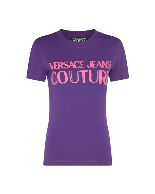Camisetas y polos de diseño Versace de color Purple