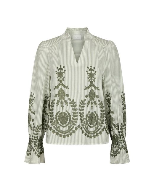 Neo Noir Green Blouses