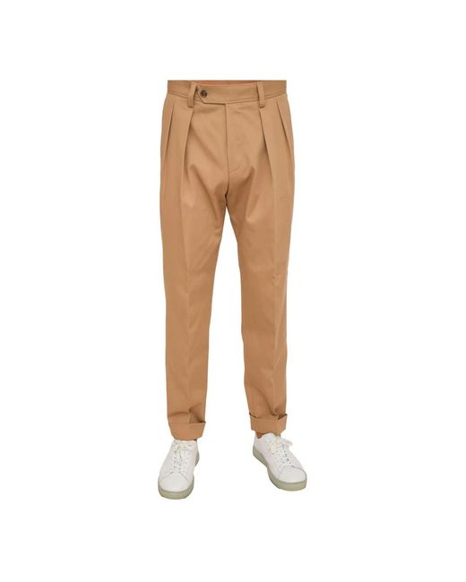 Boss H Perin 2Pleats Broek in het Natural voor heren