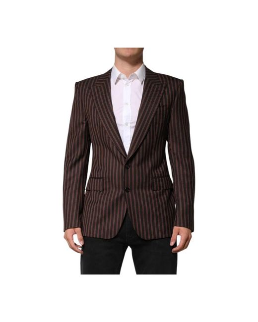 Dolce & Gabbana Black Blazers for men