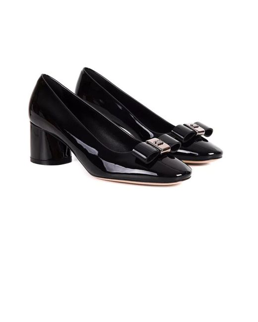 Casadei Black Schwarze lackpumps
