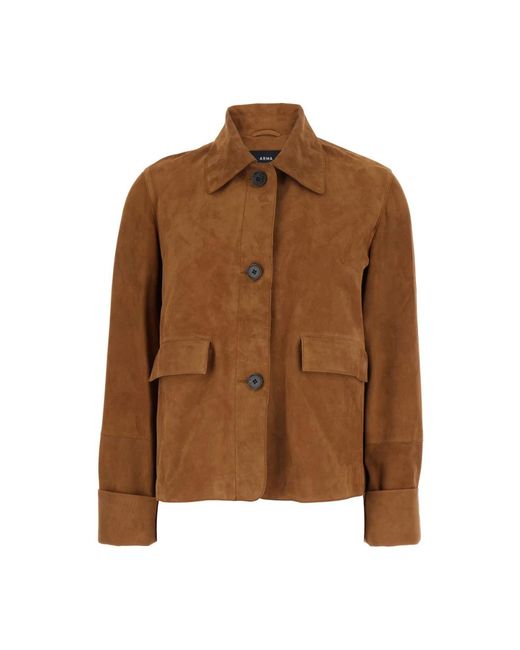 Leather Jackets Arma en coloris Brown