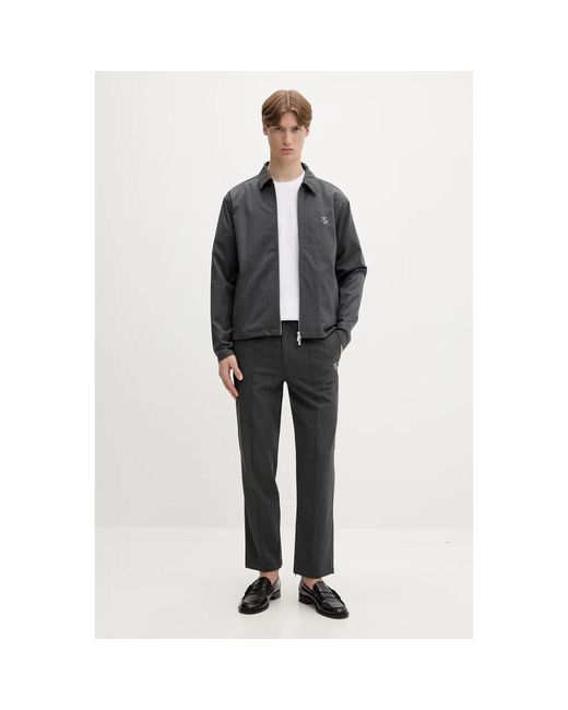 Filling Pieces Twill Wol Jas in het Black voor heren