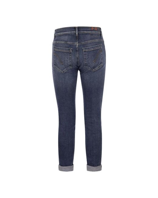 Dondup Blue Cropped Jeans for men