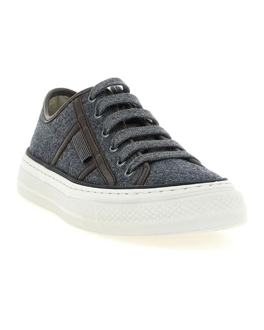 Brunello Cucinelli Black Laced Shoes