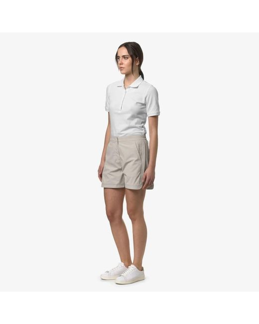 K-Way Gray Technische stoff shorts