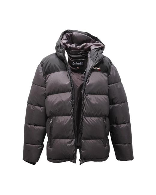 Schott Nyc Gray Winter Jackets for men