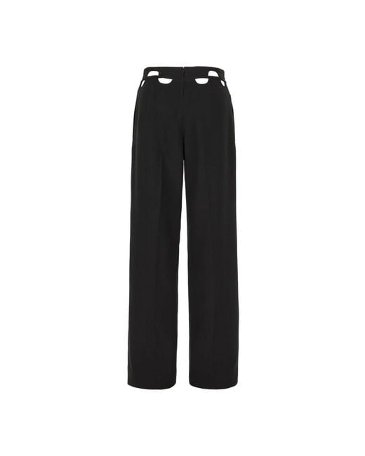 Dion Lee Black Wide Trousers