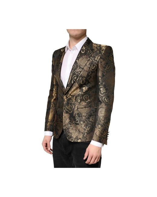 Dolce & Gabbana Black Blazers for men