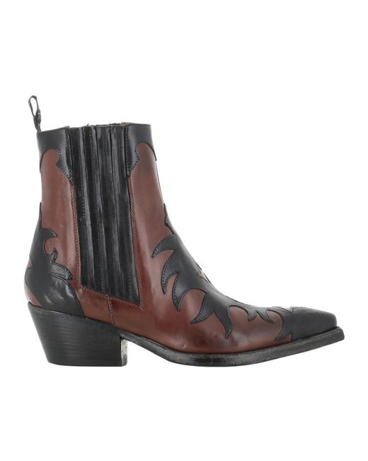 Sartore Brown Cowboy & Biker Boots