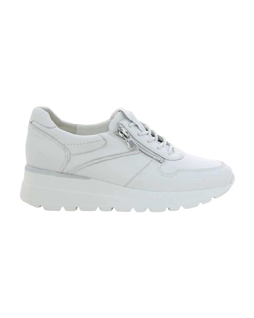 Zapatos blancos de mujer 793007 h-feli Waldläufer de color Gray
