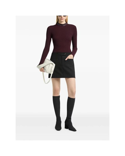 Courreges Purple Turtlenecks