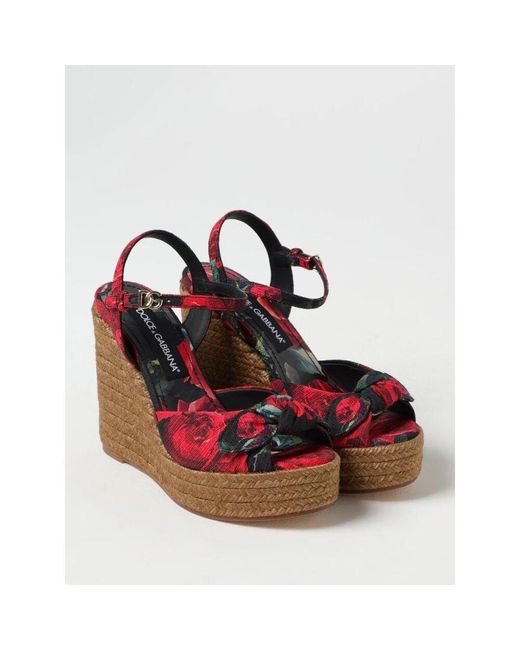 Dolce & Gabbana Red Wedges