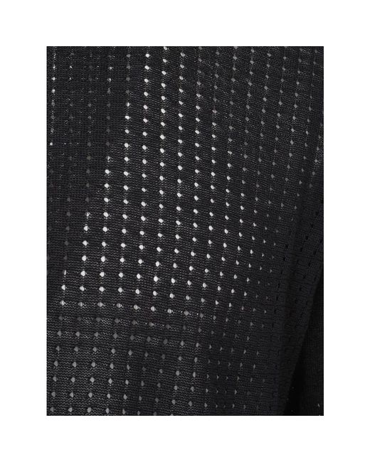 Tagliatore Black Round-Neck Knitwear for men