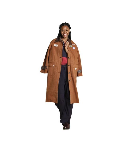 Single-Breasted Coats Sea en coloris Brown