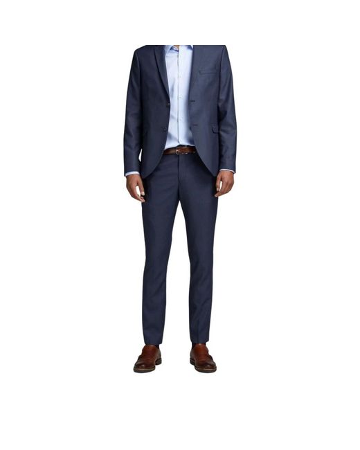 Jack & Jones Blue Suit Trousers for men