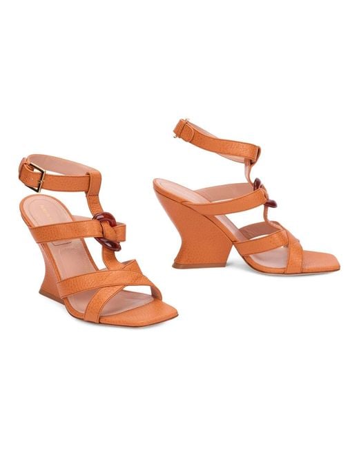 Alberta Ferretti Brown High Heel Sandals