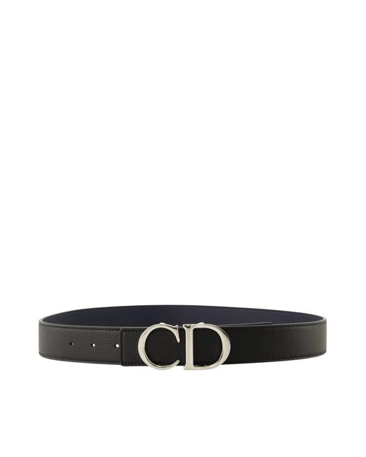 Cintura cd reversibile di Dior in Black da Uomo